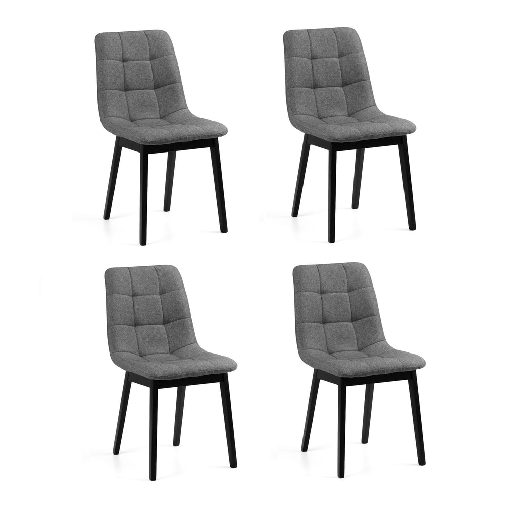 Hayden Panelled Dining Chairs (Set of 4) - Grey - HAY303