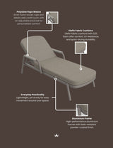 Image of HAZE Cocoa Sunlounger Pack of 2