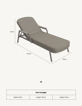 Image of HAZE Cocoa Sunlounger Pack of 2