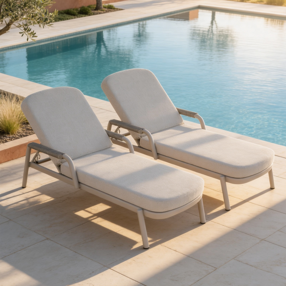 Image of HAZE Cloud Sunlounger Pack of 2