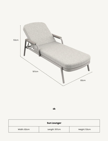 Image of HAZE Cloud Sunlounger Pack of 2