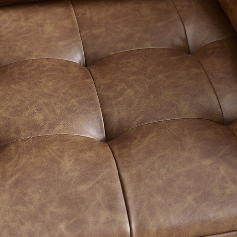 Henley 2 Seater Sofa With Bolsters - Brown - HEN301