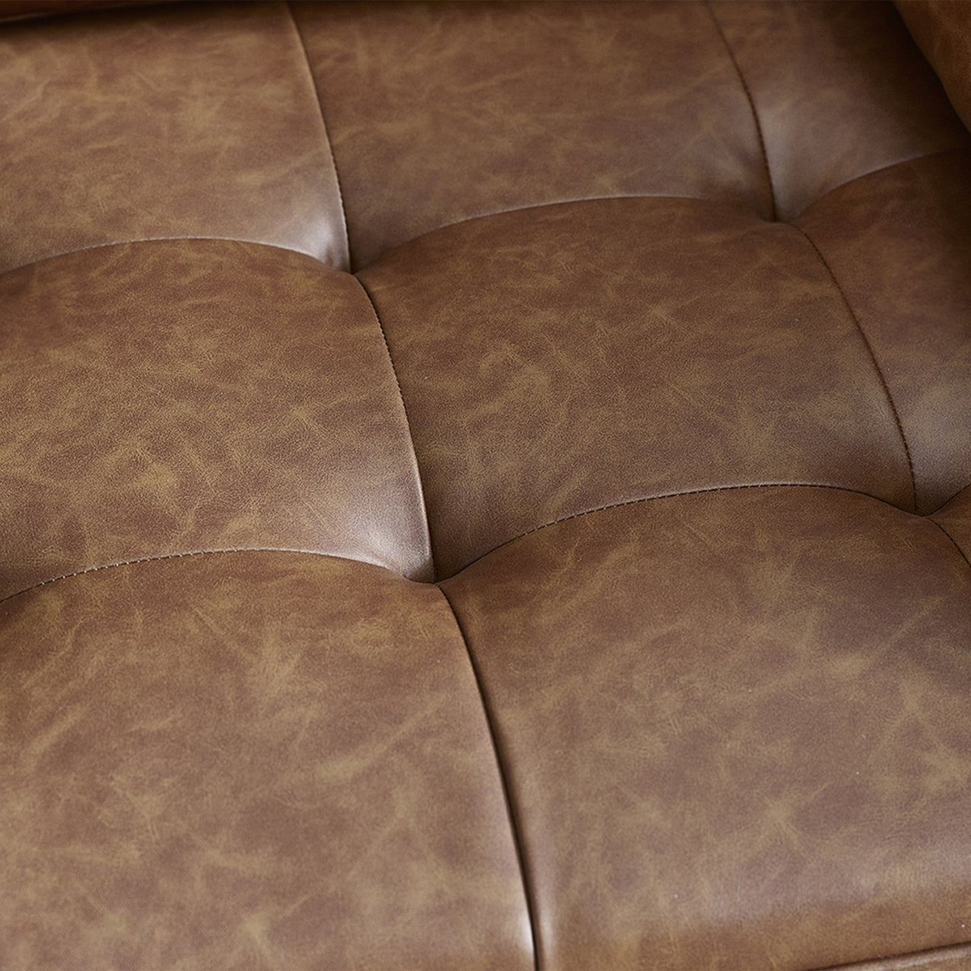 Henley 2 Seater Sofa With Bolsters - Brown - HEN301