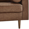Henley 2 Seater Sofa With Bolsters - Brown - HEN301