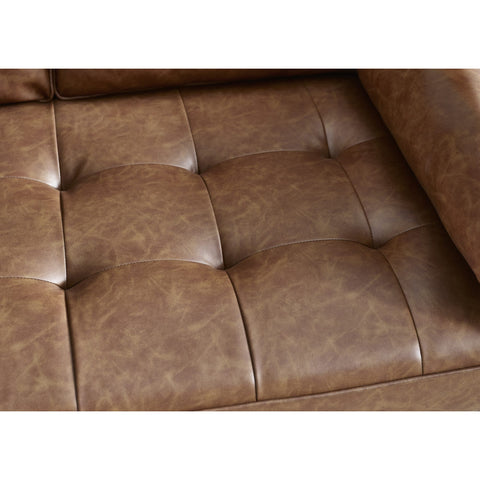 Henley 2 Seater Sofa With Bolsters - Brown - HEN301