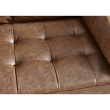 Henley 2 Seater Sofa With Bolsters - Brown - HEN301