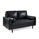 Henley 2 Seater Sofa With Bolsters - Brown - HEN301