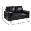 Henley 2 Seater Sofa With Bolsters - Brown - HEN301