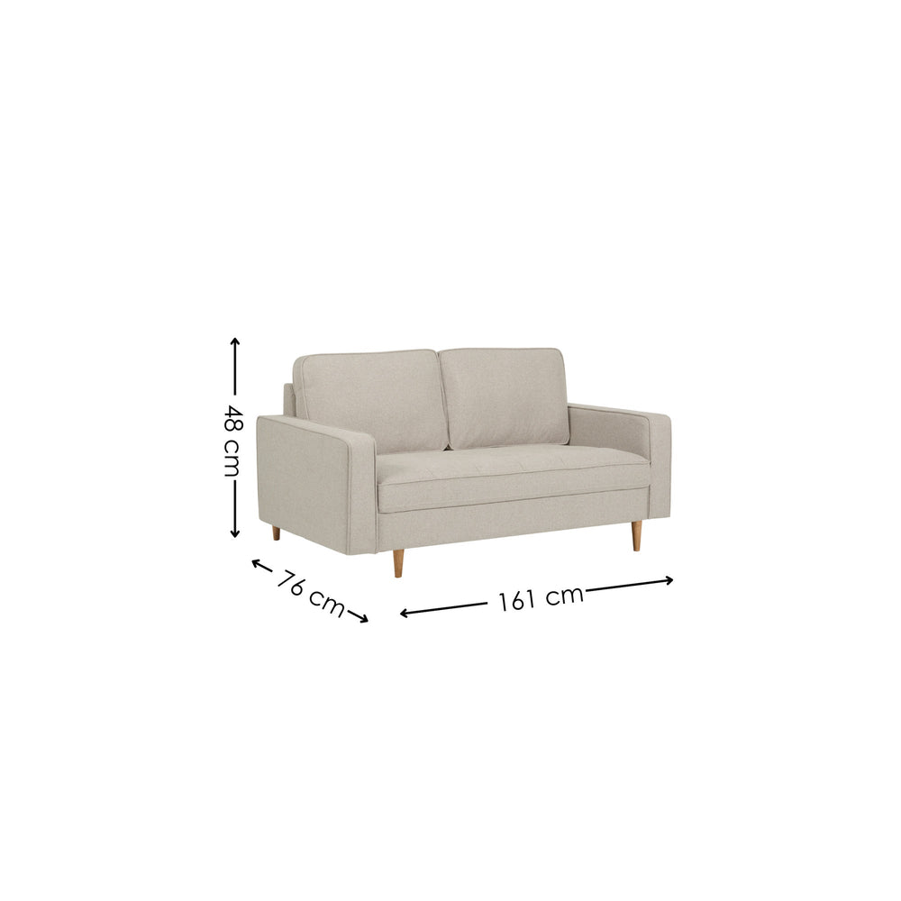 Henrietta 3 Seater Sofa - Beige - HEN602