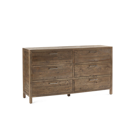Heritage 6 Drawer Wide Chest - Brown - HER214