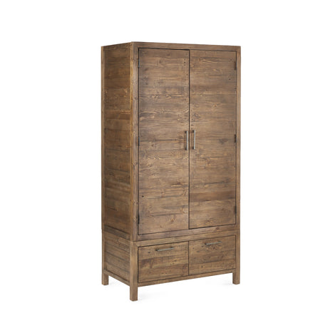 Heritage 2 Door Wardrobe - Brown - HER215