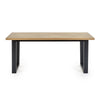 Hilton Dining Table - Light Brown and Black - HIL001