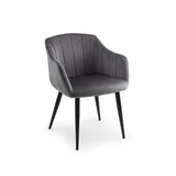Hobart Scalloped Dining Chair (Set of 2) - Grey - HOB002