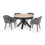 Hobart Scalloped Dining Chair (Set of 2) - Grey - HOB002