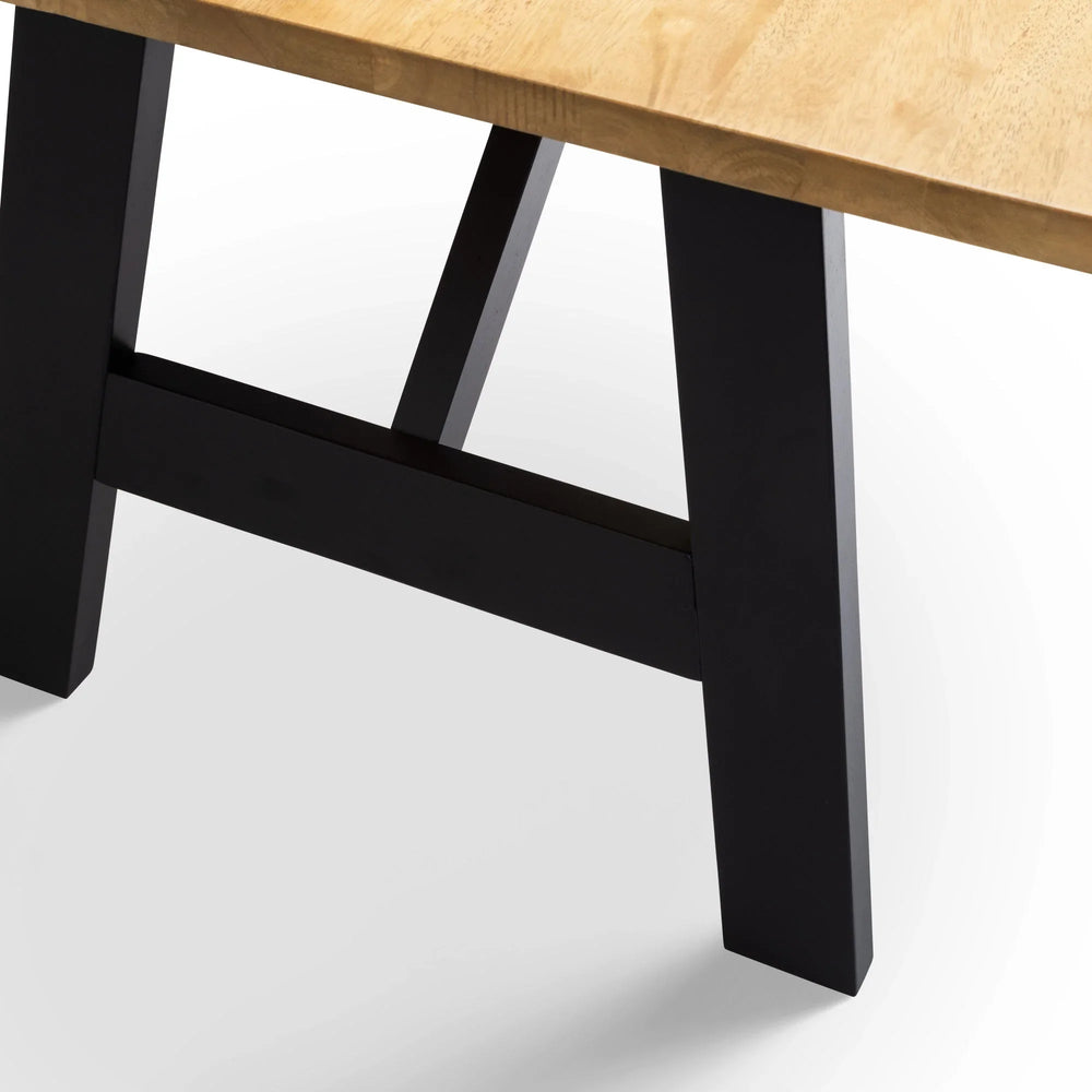 Hockley Table - Light Brown and Black - HOC001