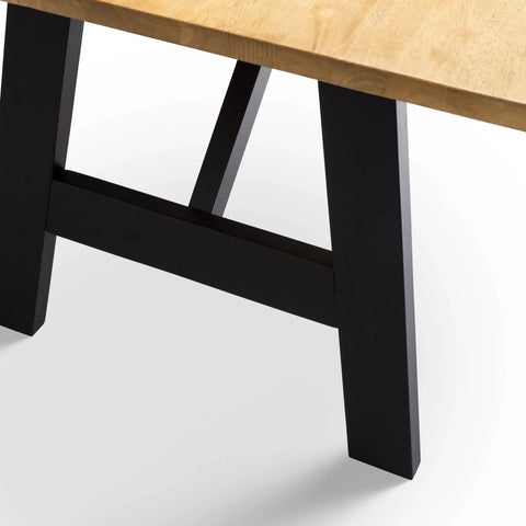 Hockley Table - Light Brown and Black - HOC001