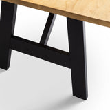 Hockley Table - Light Brown and Black - HOC001