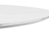 Holland Round Pedestal Table - Black and White - HOL001