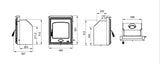 Arklow 4.6kW Multi Fuel (Eco) - Technical Drawing