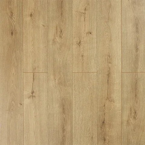 Light oak wood flooring planks with natural grain pattern and matte finish