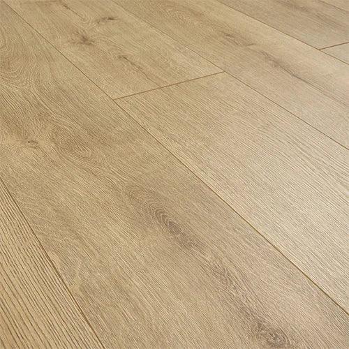 Light oak wood flooring planks with natural grain texture and matte finish