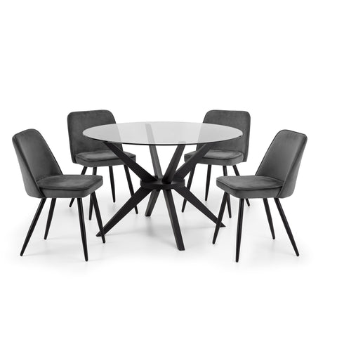 Burgess Dining Chair (Set of 2) - Blue - BUR004