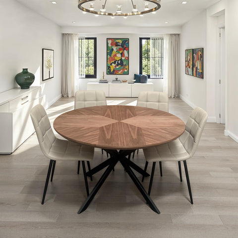 Hendrik 1.2 Metre Round Table Walnut