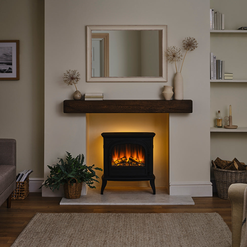 Hinton Cast Iron Electric Stove - Interior View