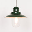 British Green Enamel Painted Fishermans Light