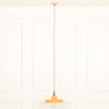 Factory Style Mustard Yellow Enamel Painted 36cm Pendant Light
