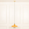 Factory Style Mustard Yellow Enamel Painted 46cm Pendant Light