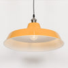 Factory Style Mustard Yellow Enamel Painted 46cm Pendant Light