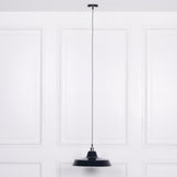 Factory Style Royal Blue Enamel Painted 46cm Pendant Light