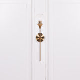 Gold Satin Deco Glass Ball Wall Light