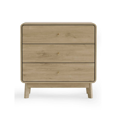 Ingrid 3 Drawer Chest - Light Brown - ING002