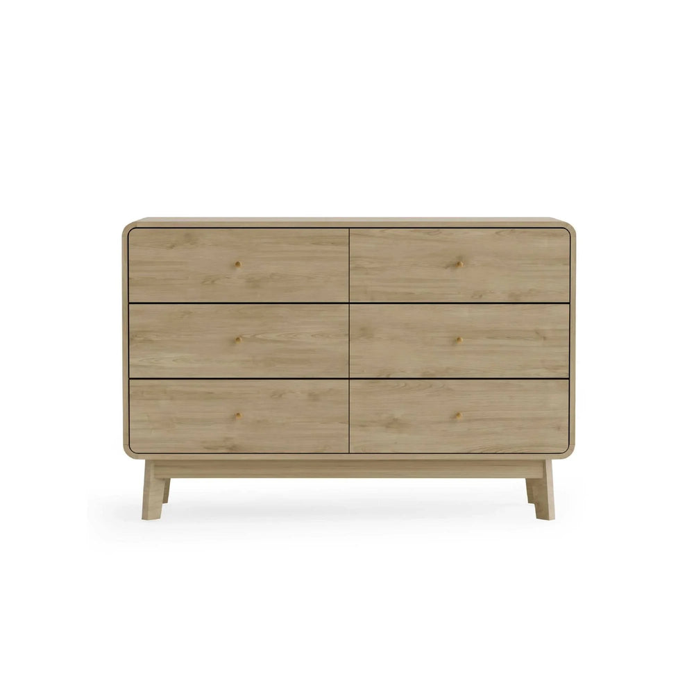 Ingrid 6 Drawer Dresser - Light Brown - ING004