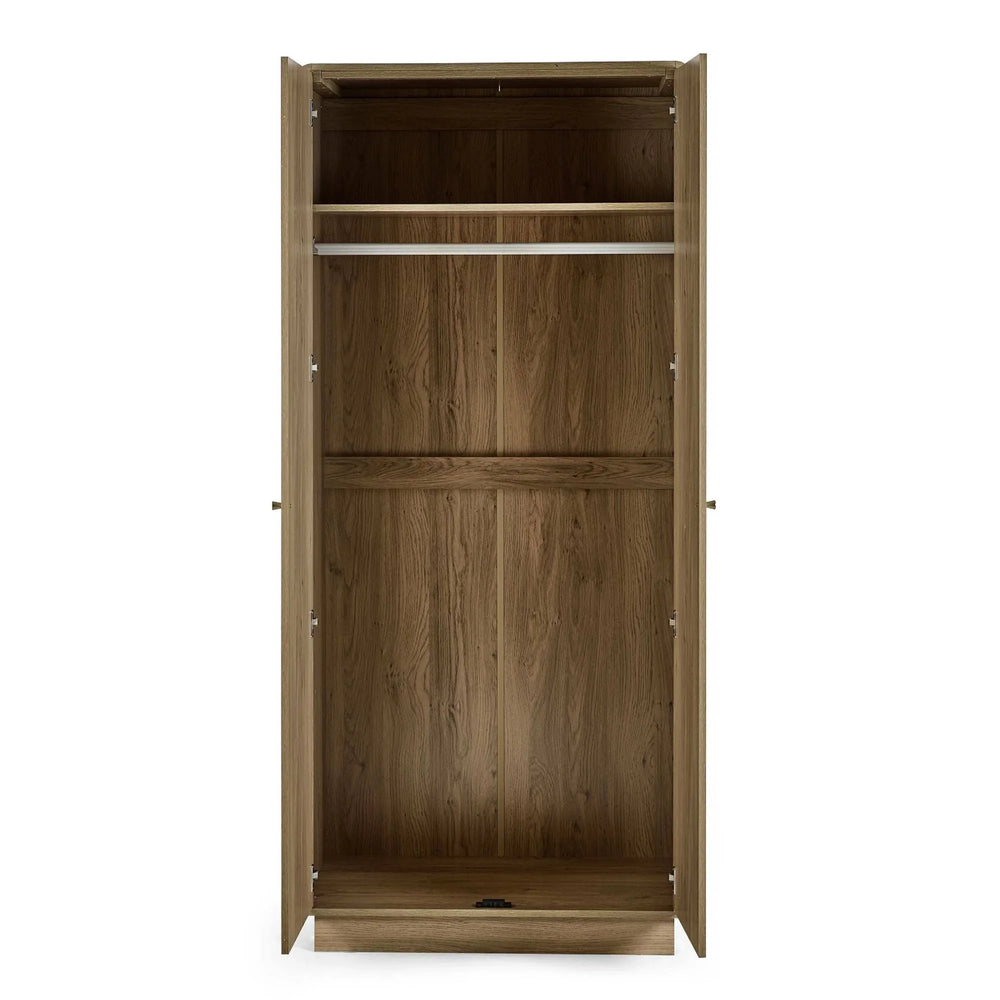 Ingrid 2 Door Wardrobe - Light Brown - ING005