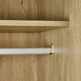 Ingrid 2 Door Wardrobe - Light Brown - ING005