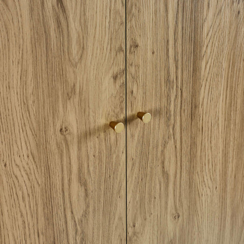 Ingrid 2 Door Wardrobe - Light Brown - ING005