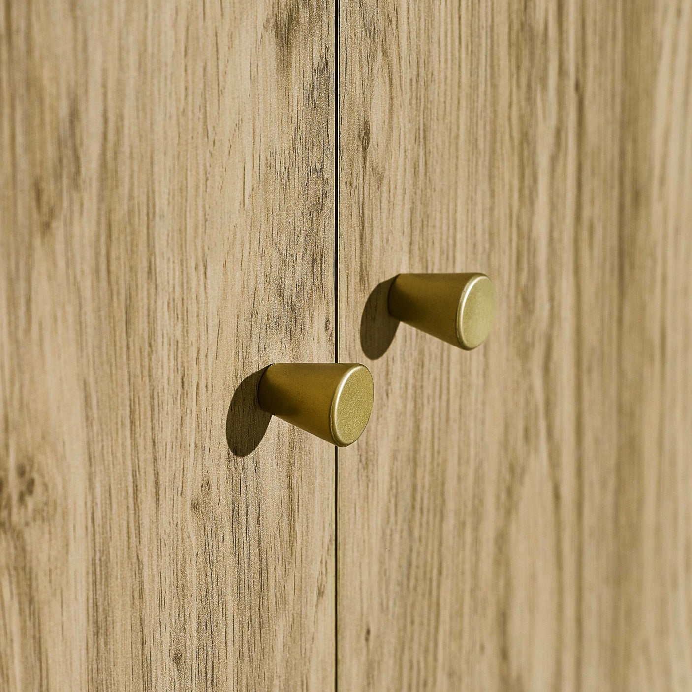 Ingrid 2 Door Wardrobe - Light Brown - ING005