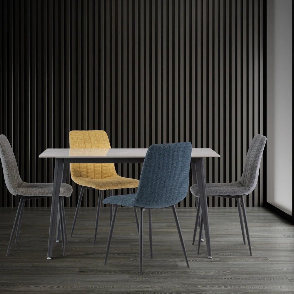 1.3m Grey Dining Table - Stylish and Modern Furniture Piece