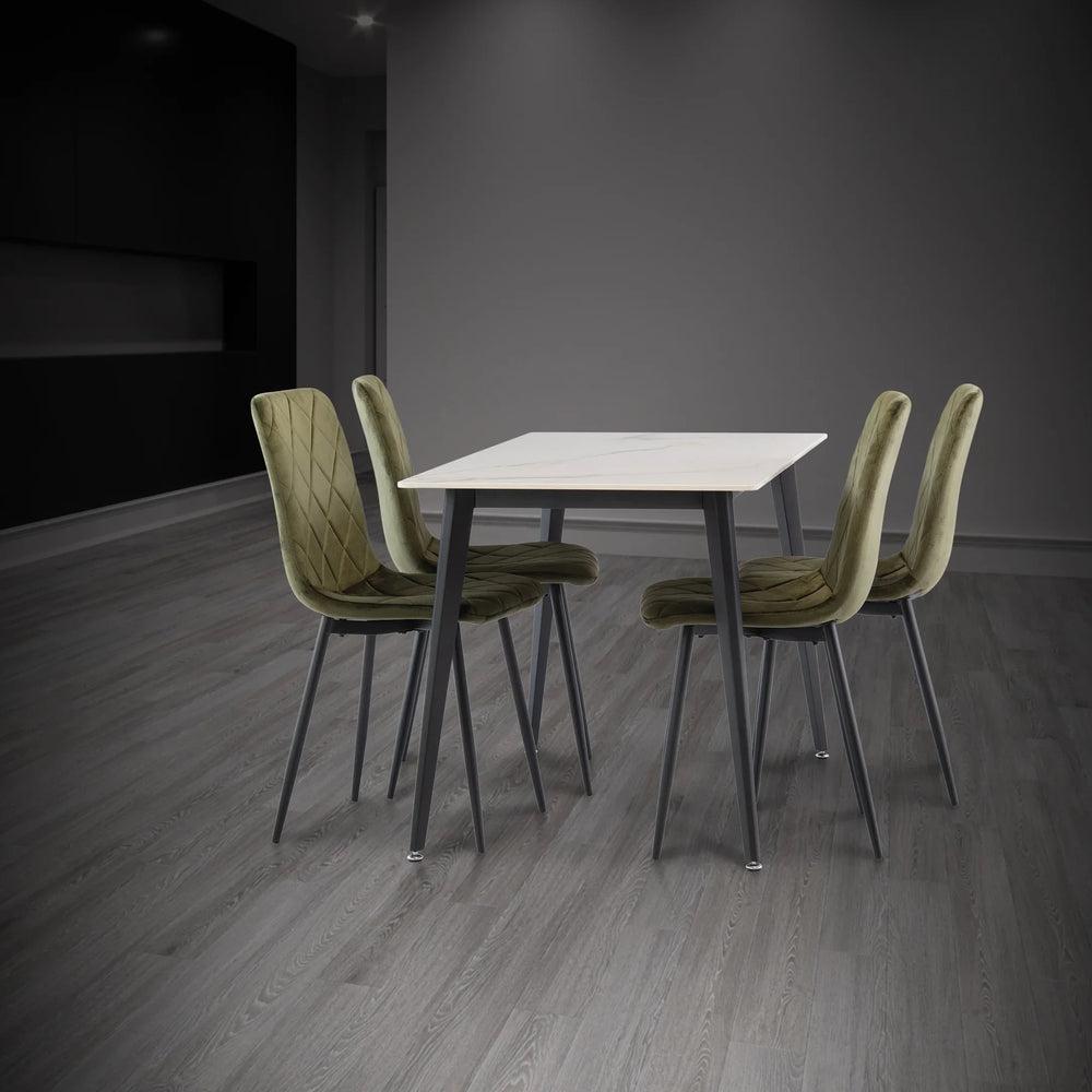 Elegant 1.3m Gold Dining Table for Stylish Home Interiors