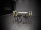 Elegant 1.3m Gold Dining Table for Stylish Home Interiors