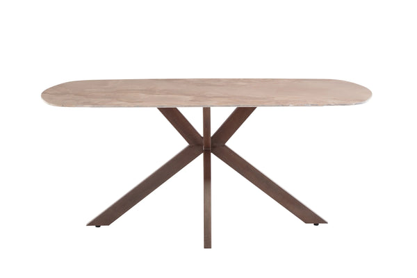 1.8m Elegant Dining Table with Wenge Legs - Agate Jade Finish