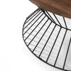 Jersey Round Wire Coffee Table - Light Brown - JER003