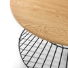 Jersey Round Wire Coffee Table - Light Brown - JER003