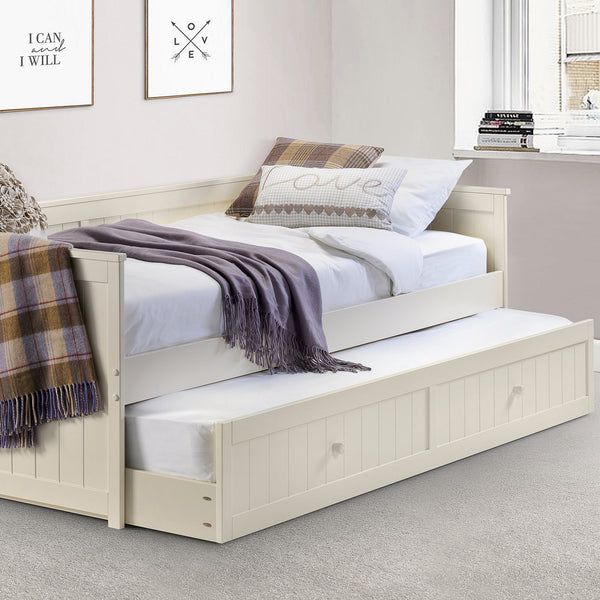 Jessica Day Bed And Underbed - Ivory - JES001
