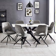 Bradley Dining Table - White - BRA001
