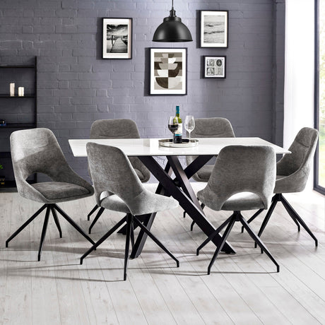Bradley Dining Table - White - BRA001