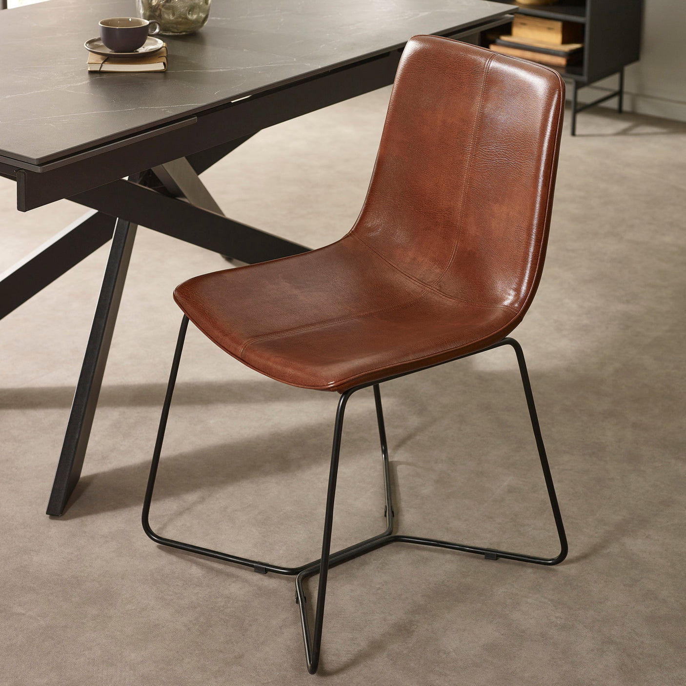 Set of 2 Joren Dining Chair - Brown - JOR101